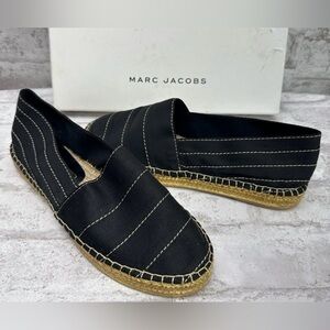 Marc JACOBS espadrilles SIENNA women’s size 38 - Black / Gold NWT